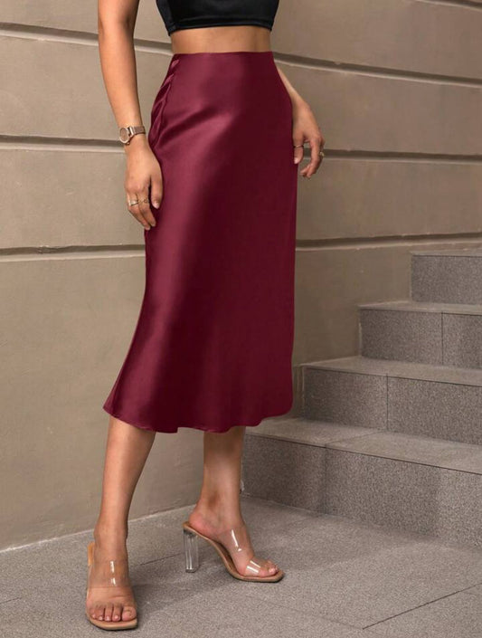 Serene Satin Skirt